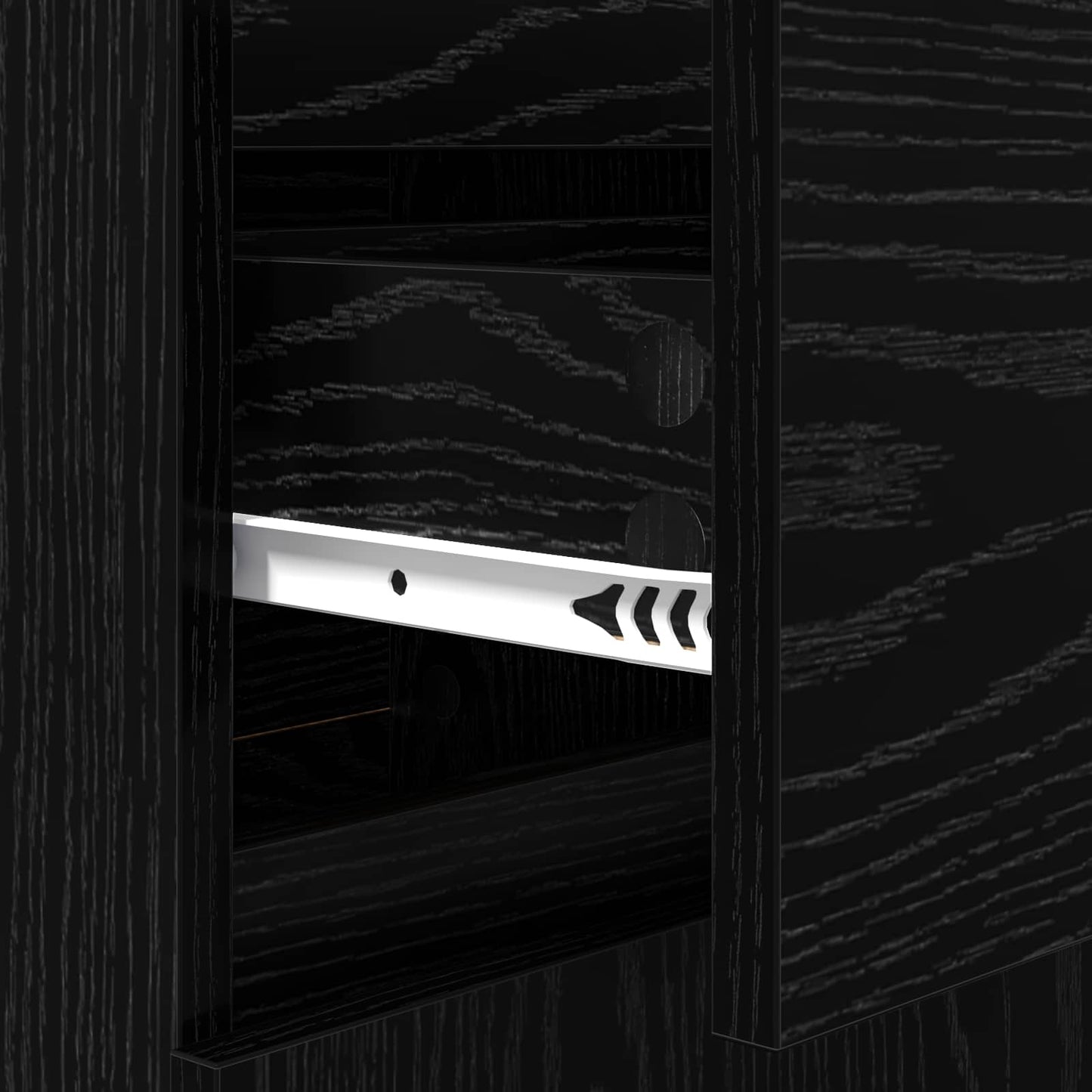 vidaXL Sideboard Black oak 35 x 40 x 70 cm Engineered Wood