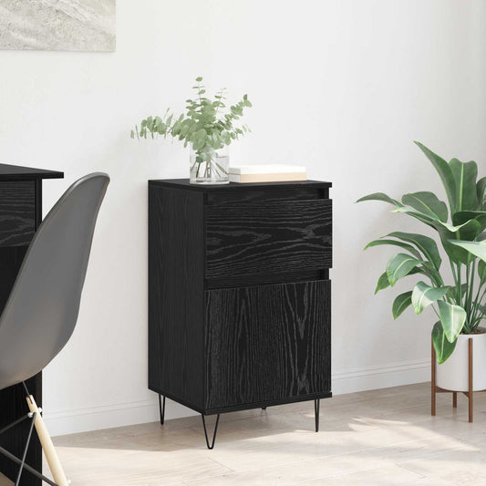 vidaXL Sideboard Black oak 35 x 40 x 70 cm Engineered Wood