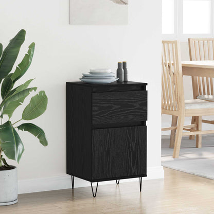vidaXL Sideboard Black oak 35 x 40 x 70 cm Engineered Wood