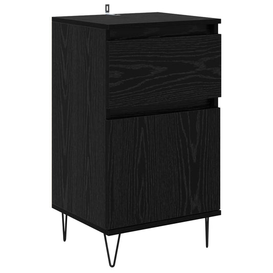vidaXL Sideboard Black oak 35 x 40 x 70 cm Engineered Wood