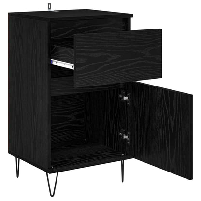 vidaXL Sideboard Black oak 35 x 40 x 70 cm Engineered Wood