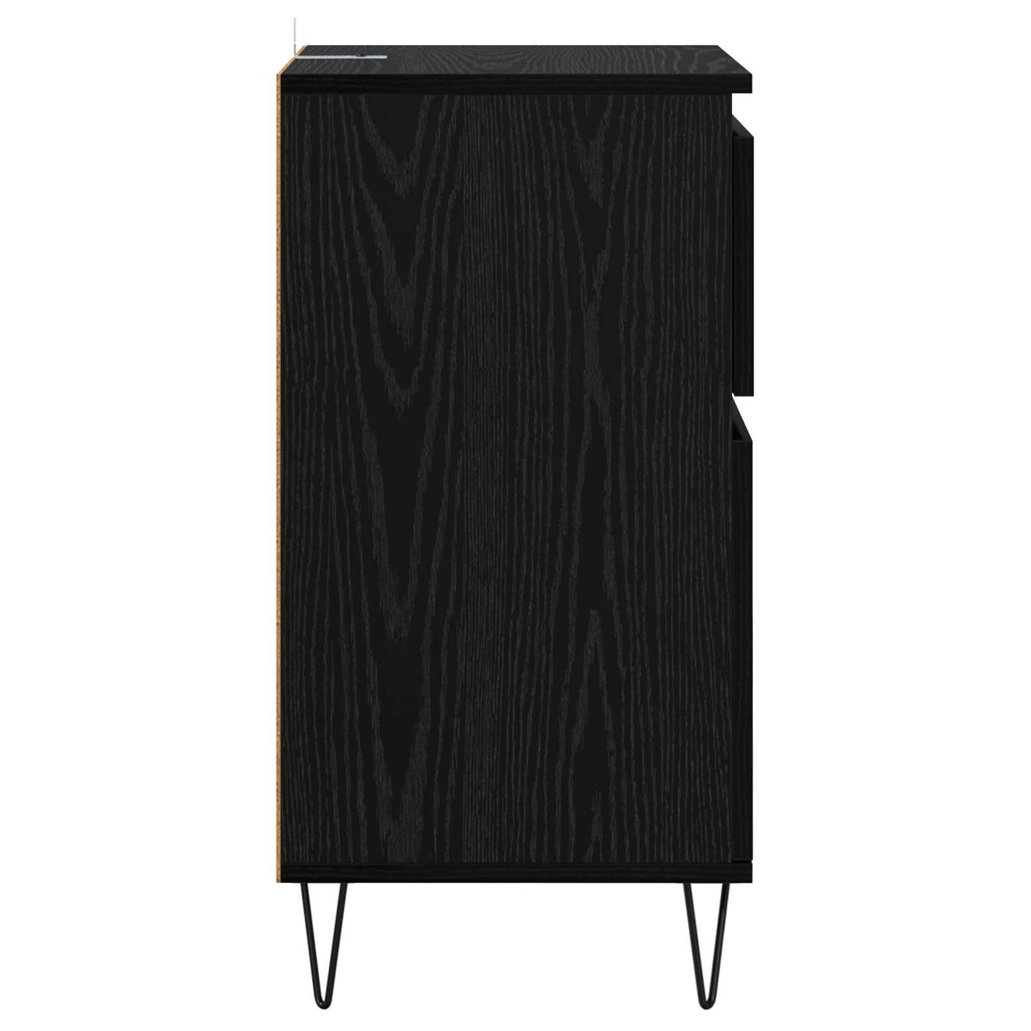 vidaXL Sideboard Black oak 35 x 40 x 70 cm Engineered Wood