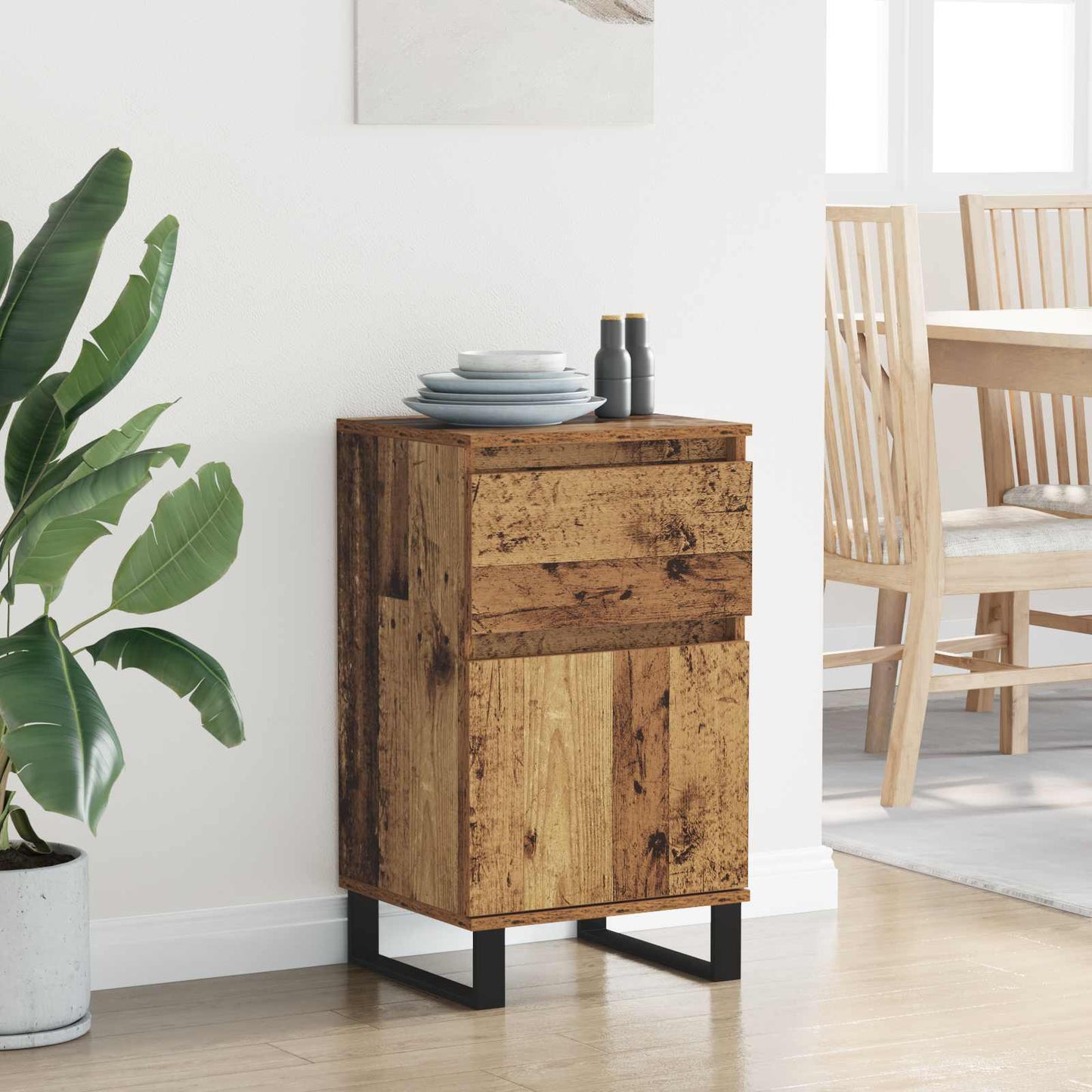 vidaXL Sideboard Old wood 35 x 40 x 70 cm Engineered Wood