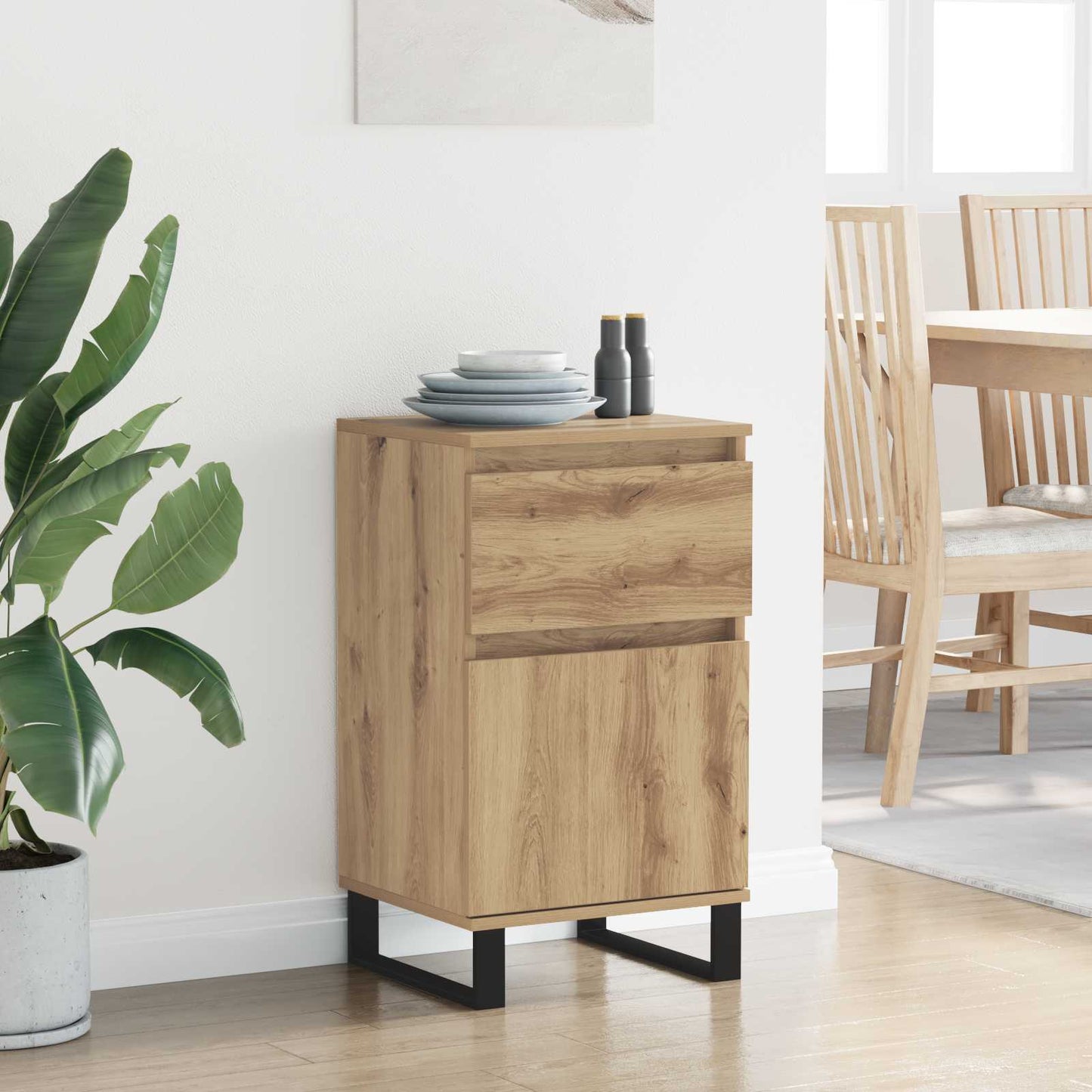 vidaXL Sideboard Artisan oak 35 x 40 x 70 cm Engineered Wood
