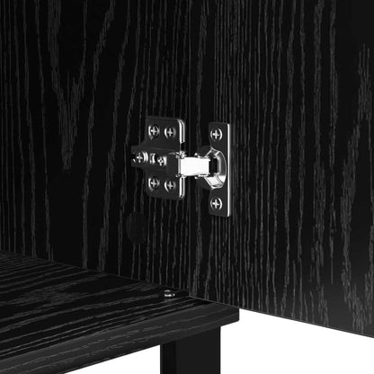 vidaXL Sideboard with Drawer Black oak 35 x 40 x 70 cm Engineered wood