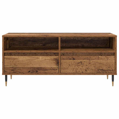vidaXL TV Cabinet with Drawer Old Wood 100 x 34.5 x 44.5 cm