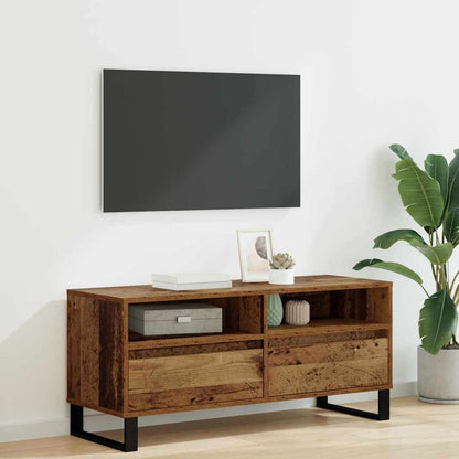 vidaXL TV Cabinet with Drawer Old Wood 100 x 34.5 x 44.5 cm