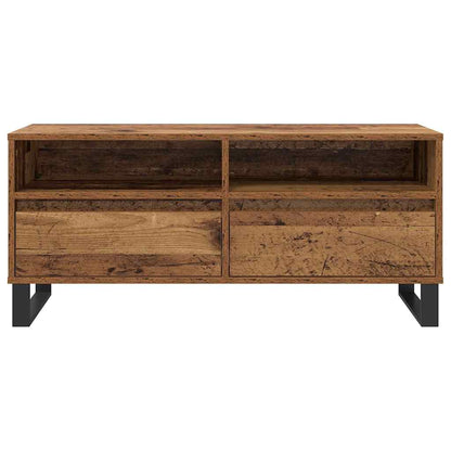 vidaXL TV Cabinet with Drawer Old Wood 100 x 34.5 x 44.5 cm