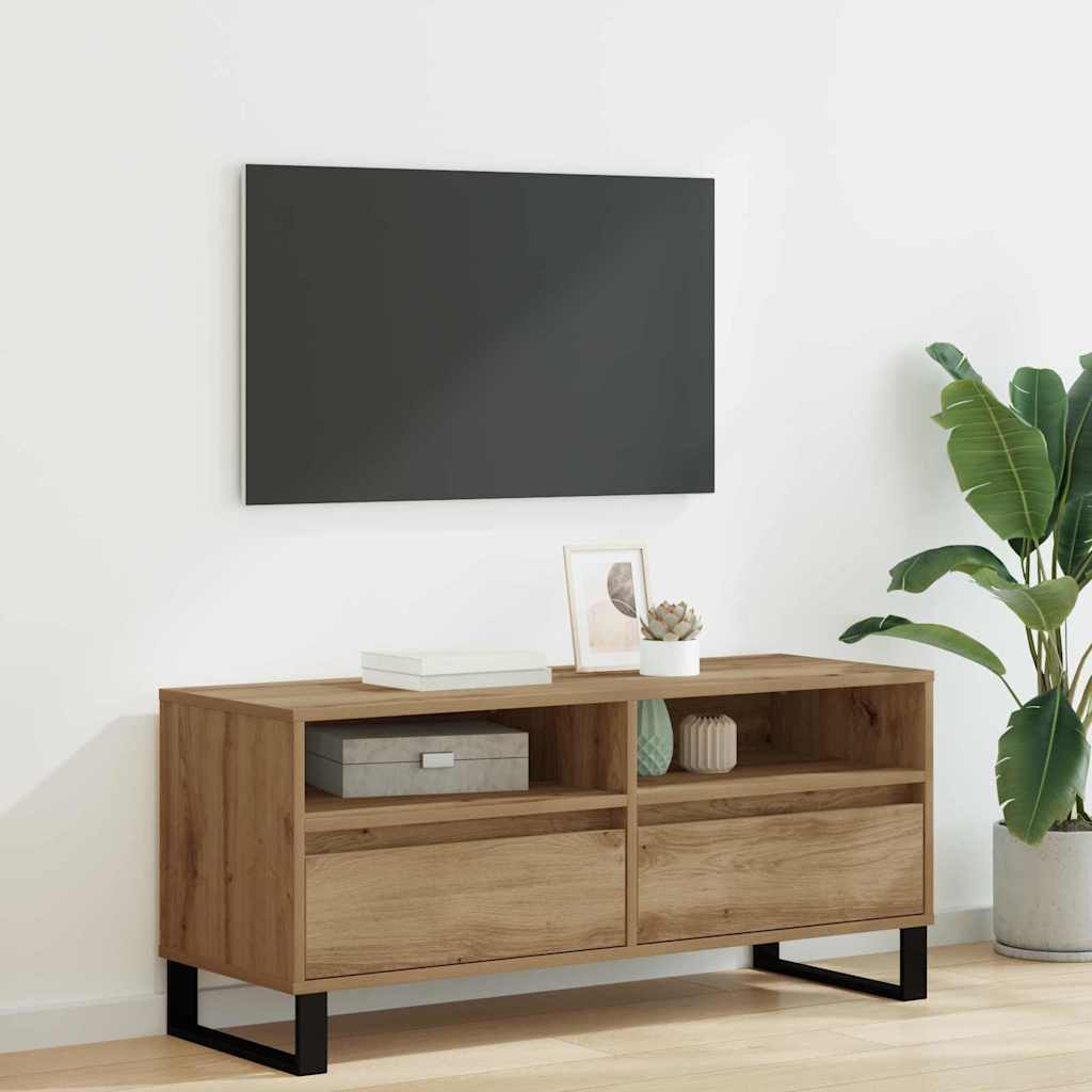vidaXL TV Cabinet 100 x 34.5 x 44.5 cm Artisan Oak