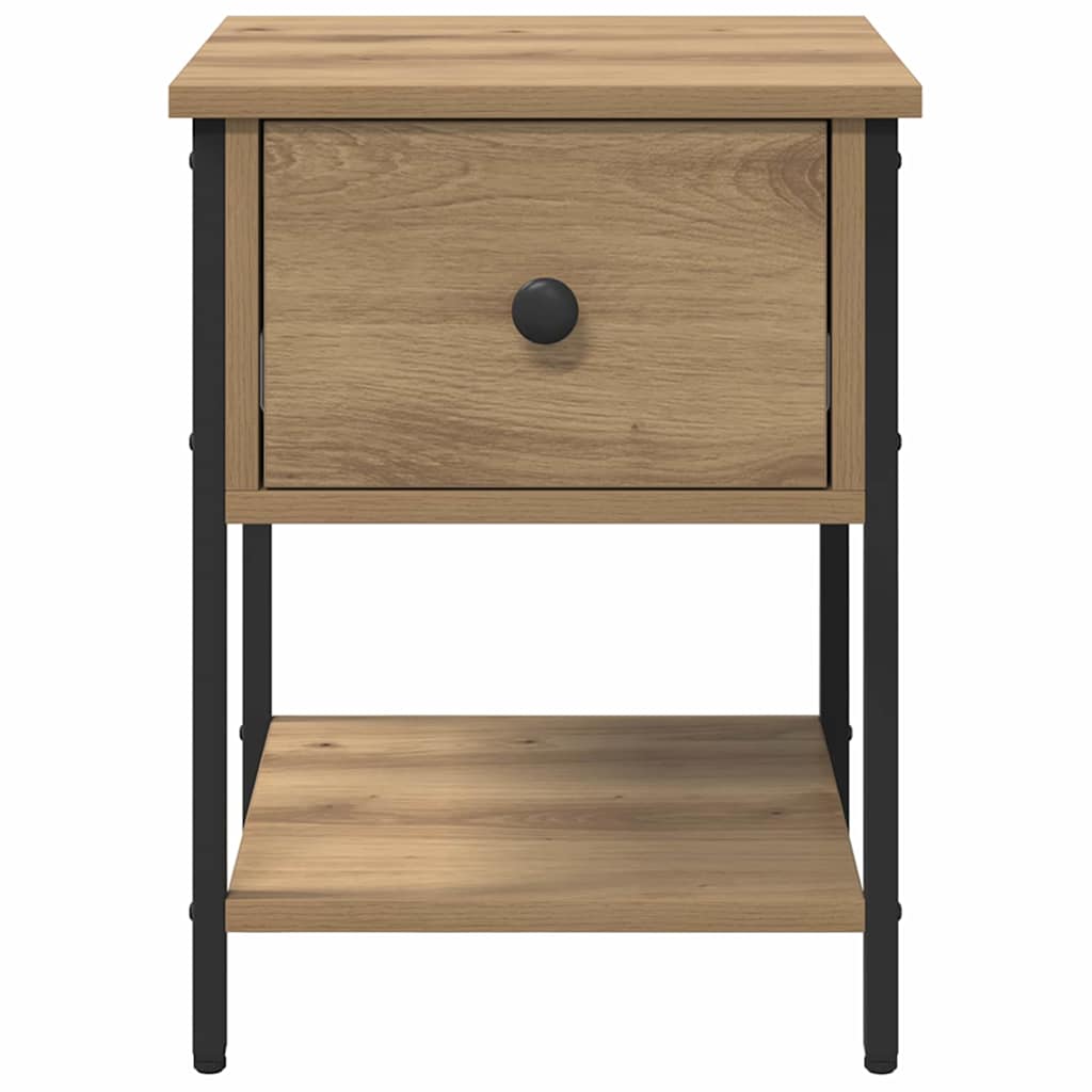 vidaXL Bedside Table Artisan Oak 34 x 35.5 x 45 cm Engineered Wood