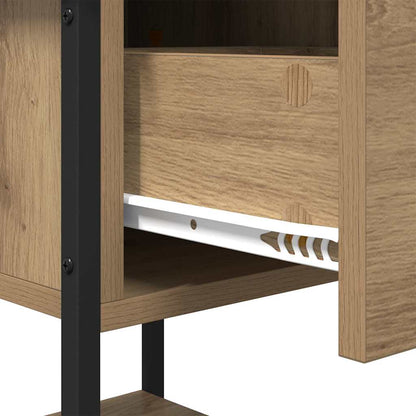 vidaXL Bedside Table 2 pcs Artisan Oak 34 x 35.5 x 45 cm