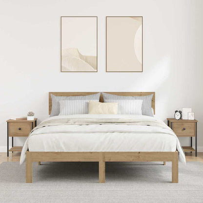 vidaXL Bedside Table 2 pcs Artisan Oak 34 x 35.5 x 45 cm