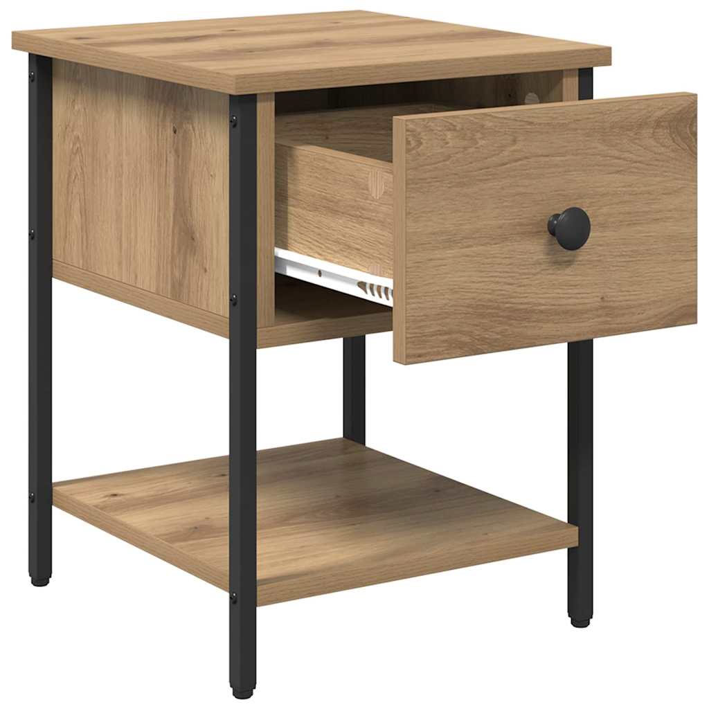 vidaXL Bedside Table 2 pcs Artisan Oak 34 x 35.5 x 45 cm