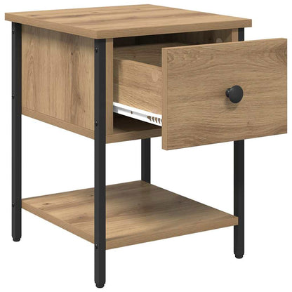 vidaXL Bedside Table 2 pcs Artisan Oak 34 x 35.5 x 45 cm
