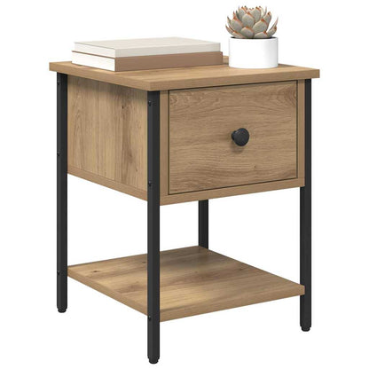 vidaXL Bedside Table 2 pcs Artisan Oak 34 x 35.5 x 45 cm