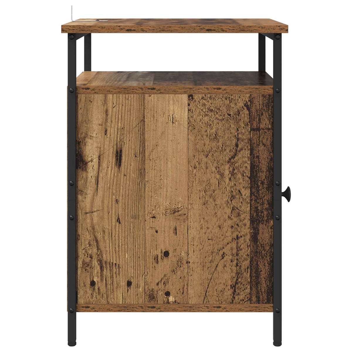 vidaXL Bedside Cabinet Old Wood 40 x 42 x 60cm Engineered Wood