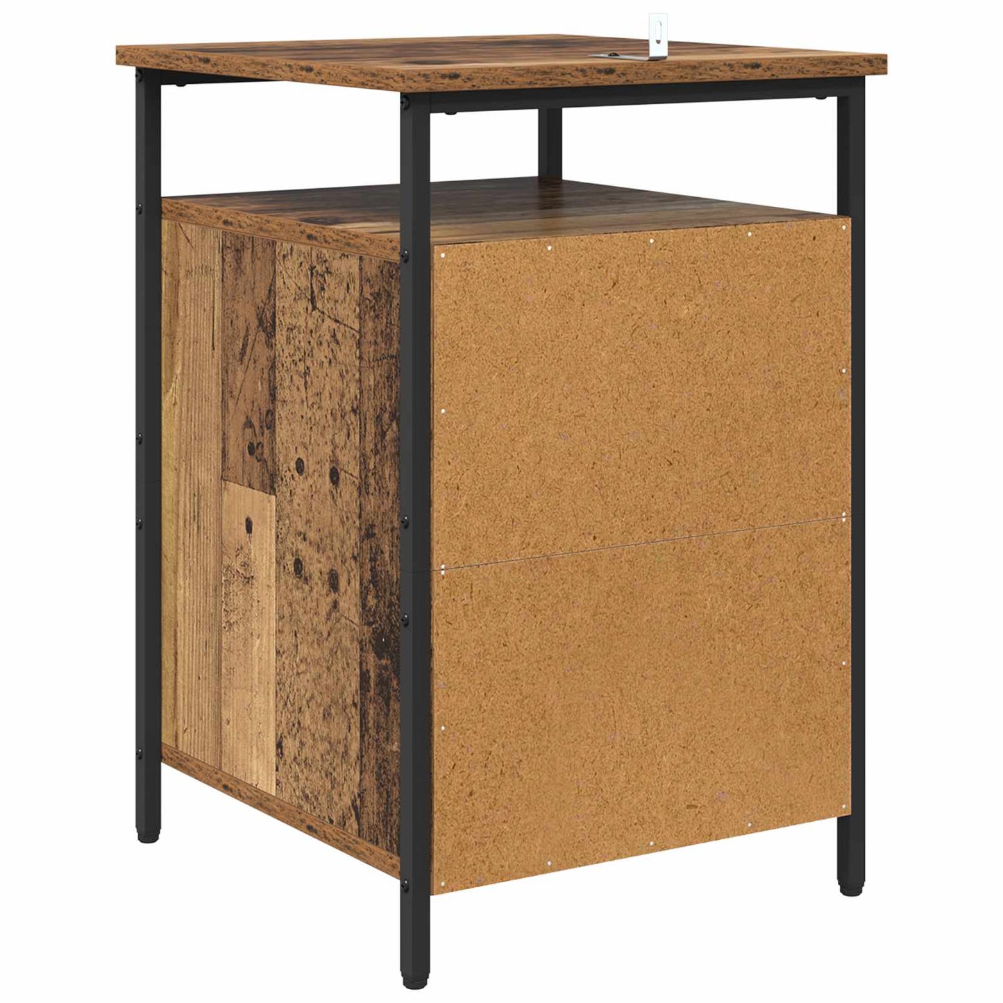 vidaXL Bedside Cabinet 2 pcs Old Wood 40 x 42 x 60cm Engineered Wood