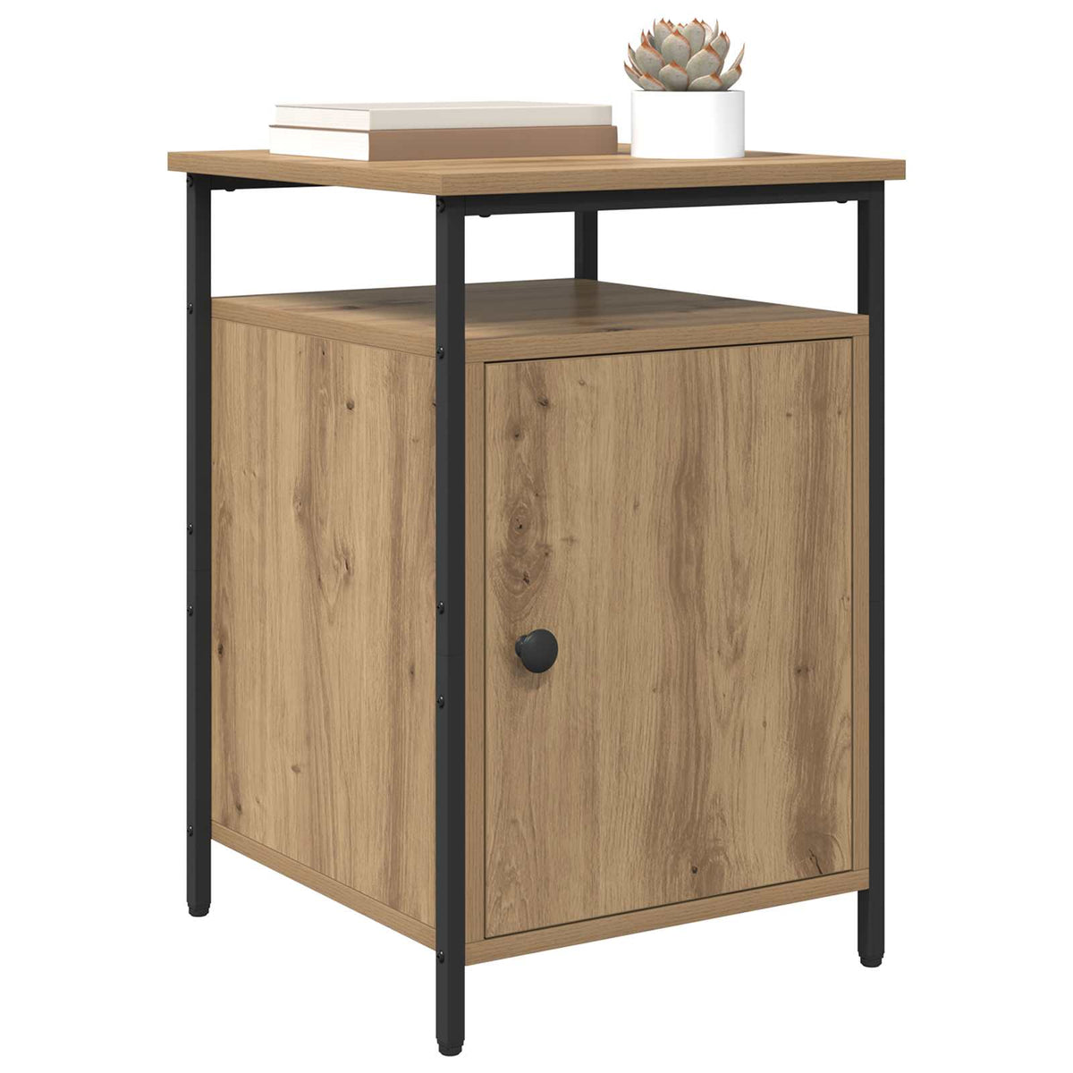 vidaXL Bedside Cabinet Artisan Oak 40 x 42 x 60cm Engineered Wood