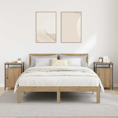 vidaXL Bedside Cabinet 2 pcs Artisan Oak 40 x 42 x 60cm