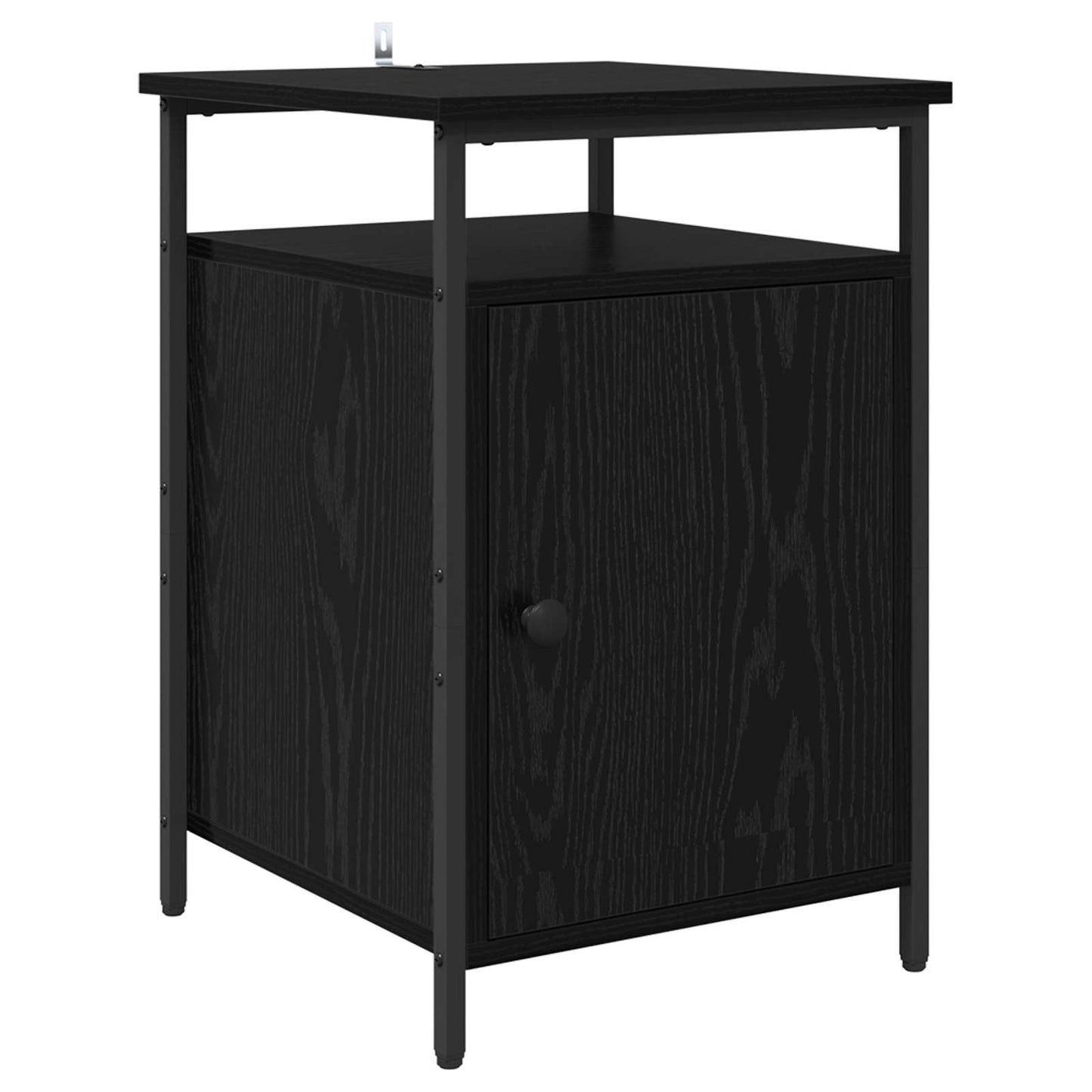 vidaXL Bedside Cabinet Black Oak 40 x 42 x 60cm Engineered Wood