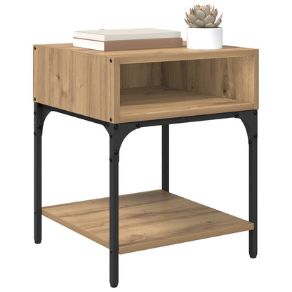 vidaXL Bedside Table Artisan Oak 40 x 40 x 50 cm Engineered Wood
