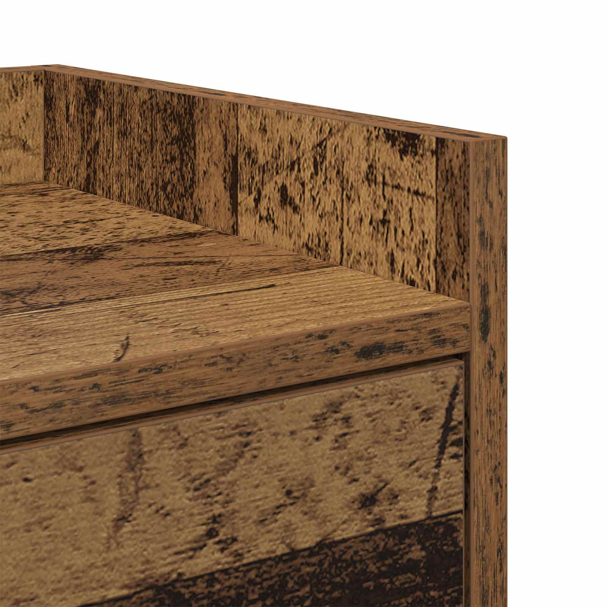 vidaXL Bedside Table Old Wood 40 x 29 x 60 cm Engineered Wood