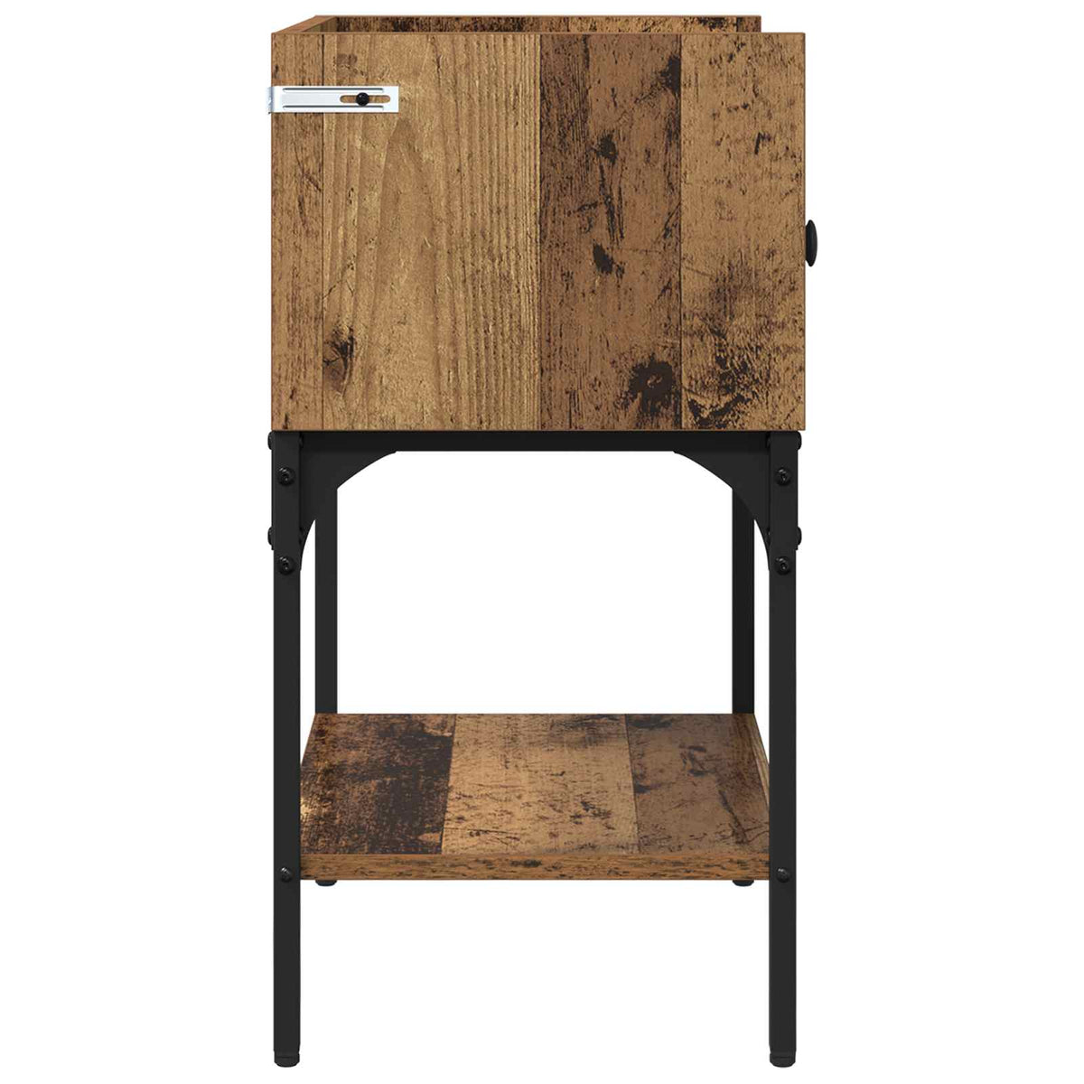 vidaXL Bedside Table Old Wood 40 x 29 x 60 cm Engineered Wood