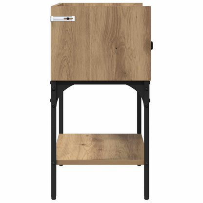vidaXL Bedside Table Artisan Oak 40 x 29 x 60 cm Engineered Wood