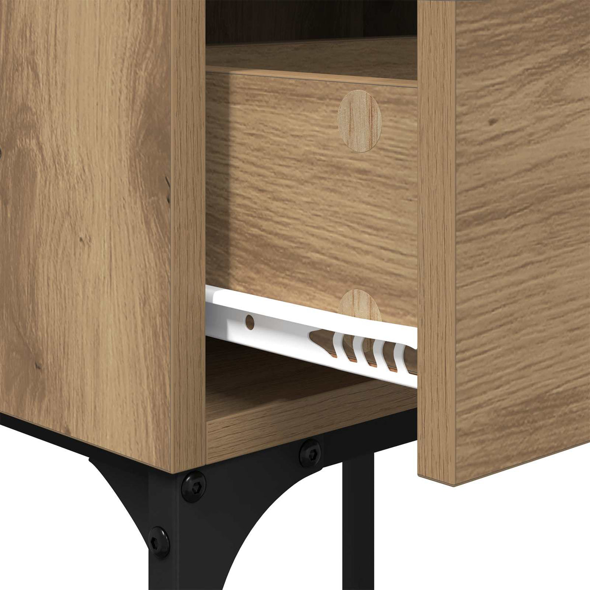 vidaXL Bedside Table 2 pcs Artisan Oak 40 x 29 x 60 cm Engineered Wood