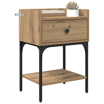 vidaXL Bedside Table 2 pcs Artisan Oak 40 x 29 x 60 cm Engineered Wood