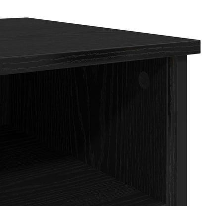 vidaXL Bedside Cabinet Black Oak 40 x 42 x 60 cm Engineered Wood