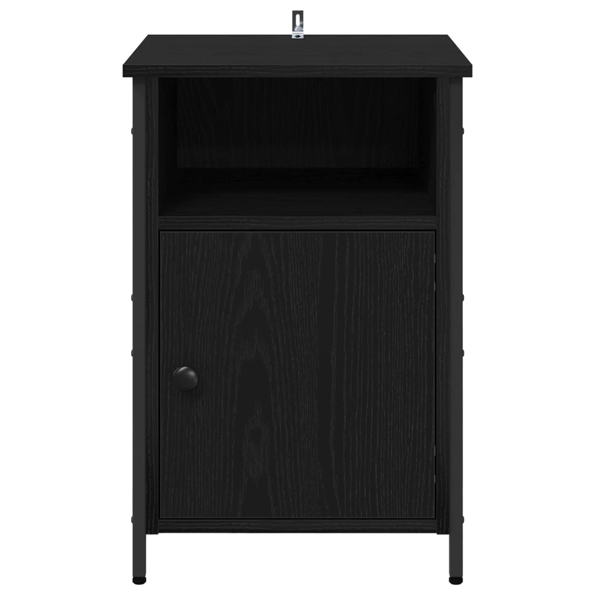 vidaXL Bedside Cabinet Black Oak 40 x 42 x 60 cm Engineered Wood