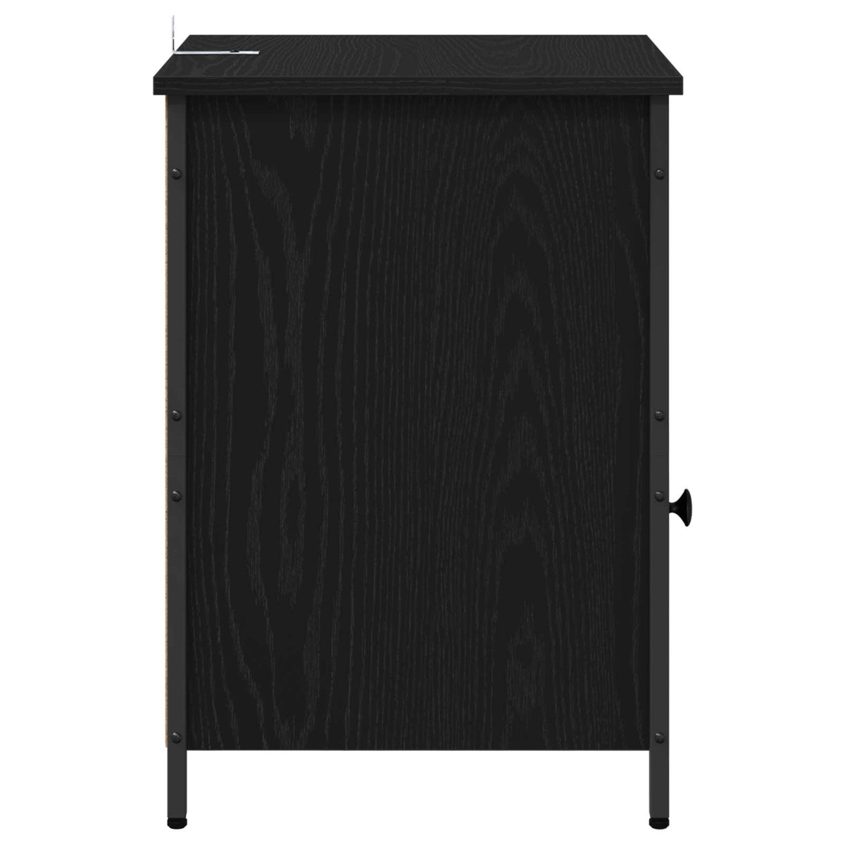 vidaXL Bedside Cabinet Black Oak 40 x 42 x 60 cm Engineered Wood