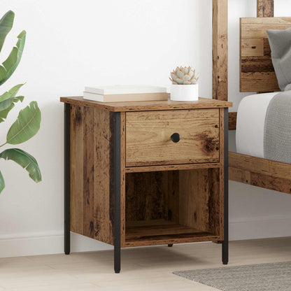 vidaXL Bedside Cabinet 2 pcs Old Wood 40 x 42 x 50 cm Engineered Wood