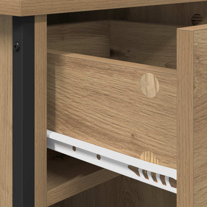 vidaXL Bedside Cabinet Artisan Oak 40 x 42 x 50 cm Engineered Wood