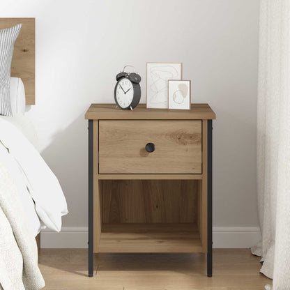 vidaXL Bedside Cabinet Artisan Oak 40 x 42 x 50 cm Engineered Wood