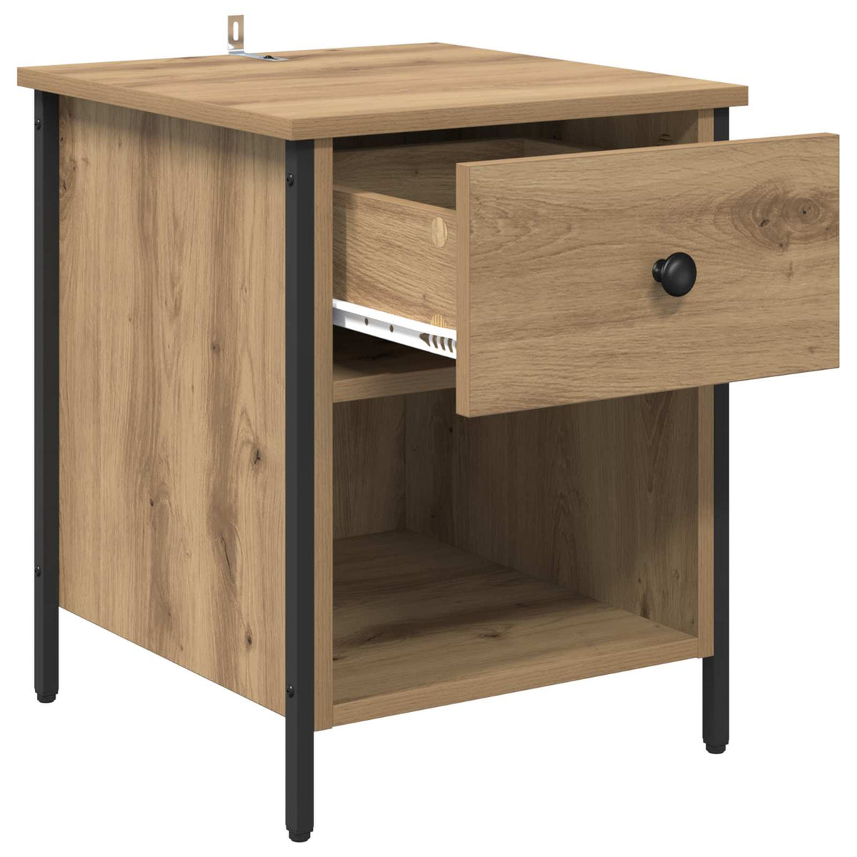 vidaXL Bedside Cabinet Artisan Oak 40 x 42 x 50 cm Engineered Wood