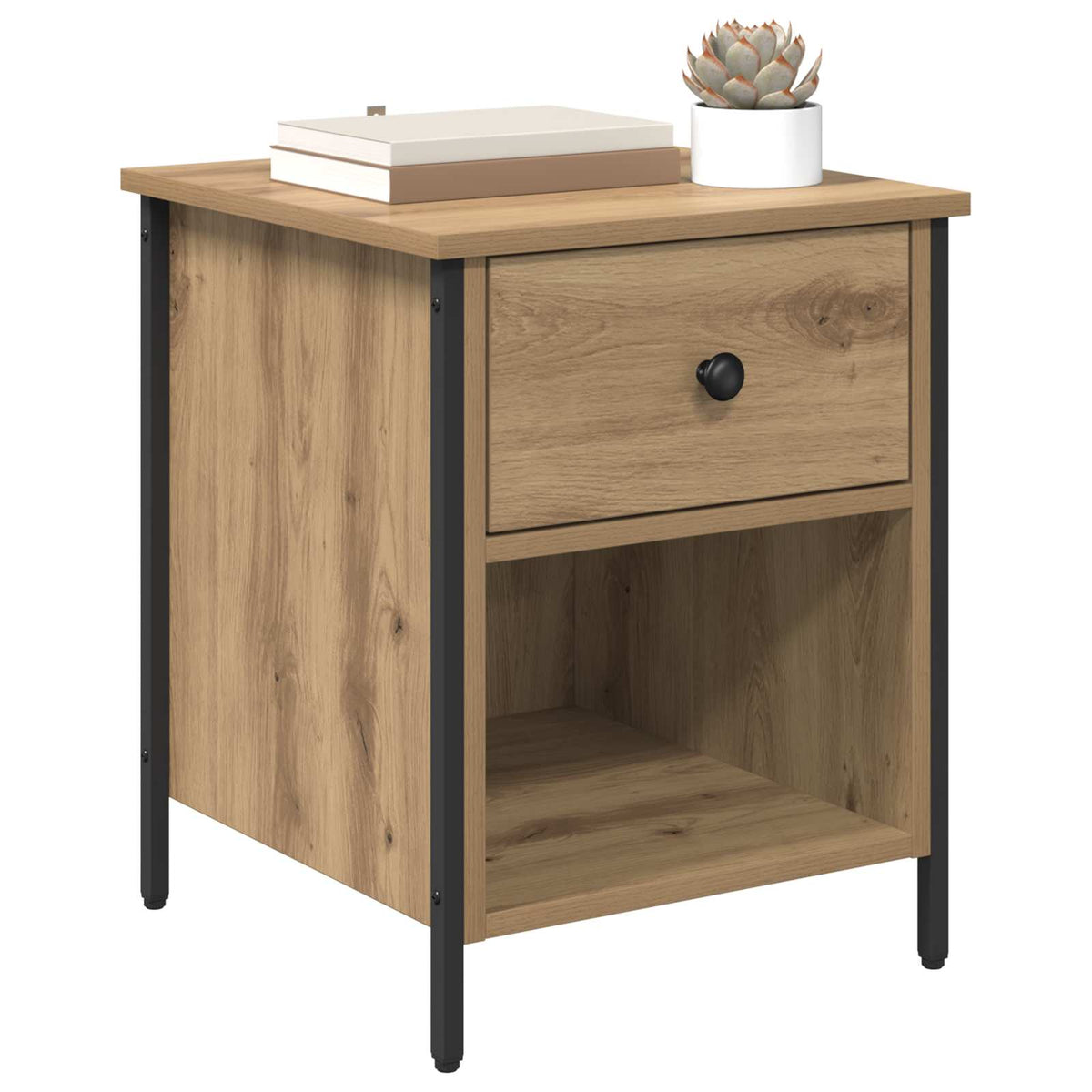 vidaXL Bedside Cabinet 2 pcs Artisan Oak 40 x 42 x 50 cm