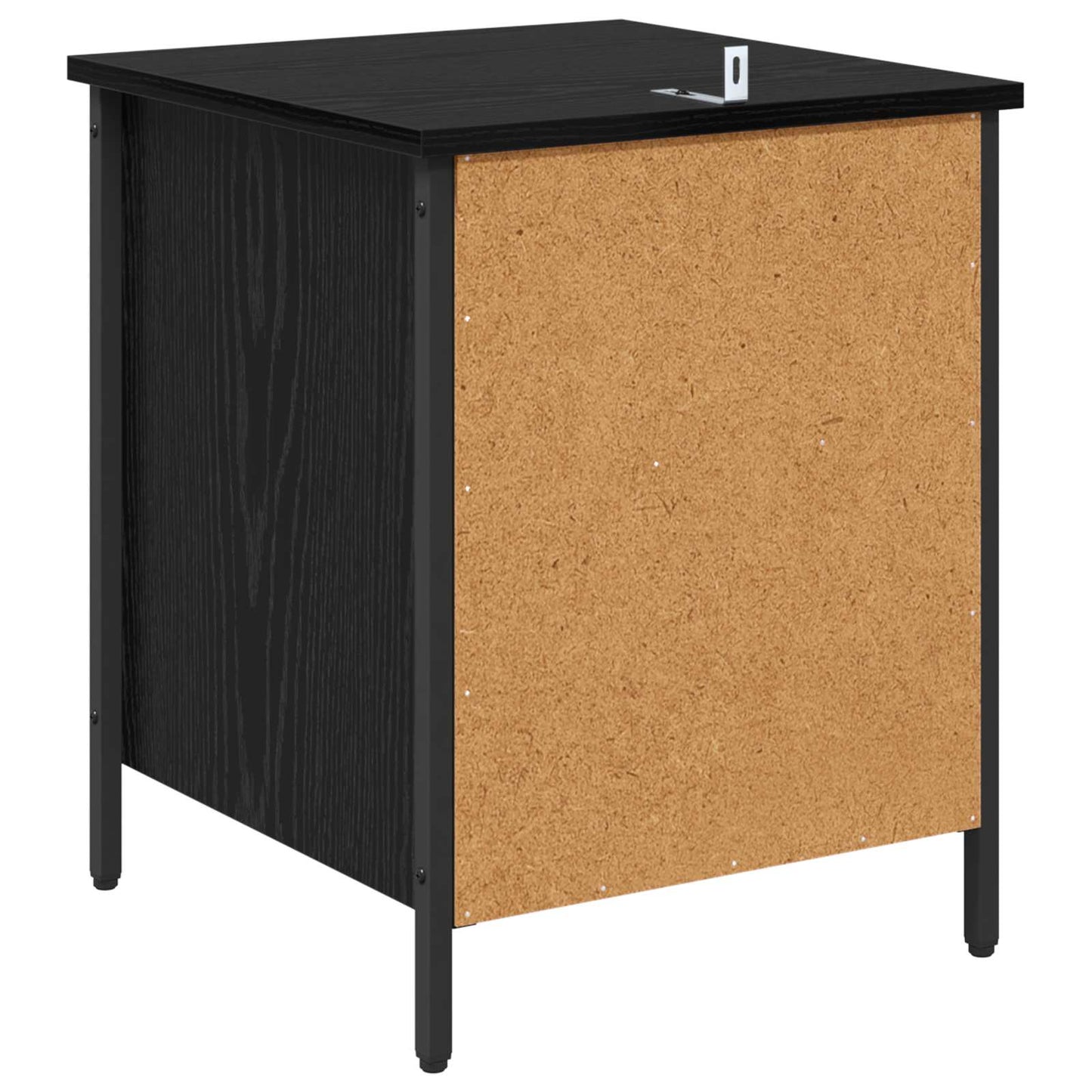 vidaXL Bedside Cabinet Black Oak 40 x 42 x 50 cm Engineered Wood
