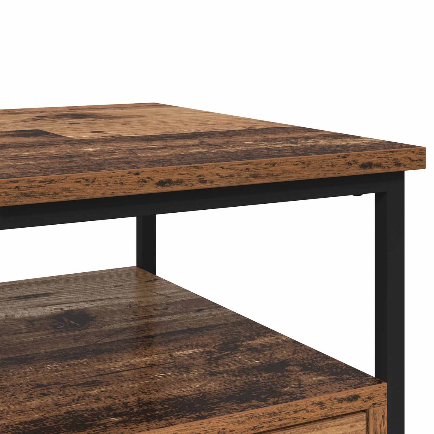 vidaXL Bedside Cabinet Old Wood 40 x 42 x 56 cm Engineered Wood