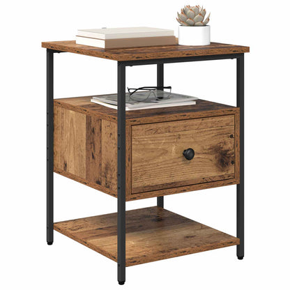 vidaXL Bedside Cabinet Old Wood 40 x 42 x 56 cm Engineered Wood
