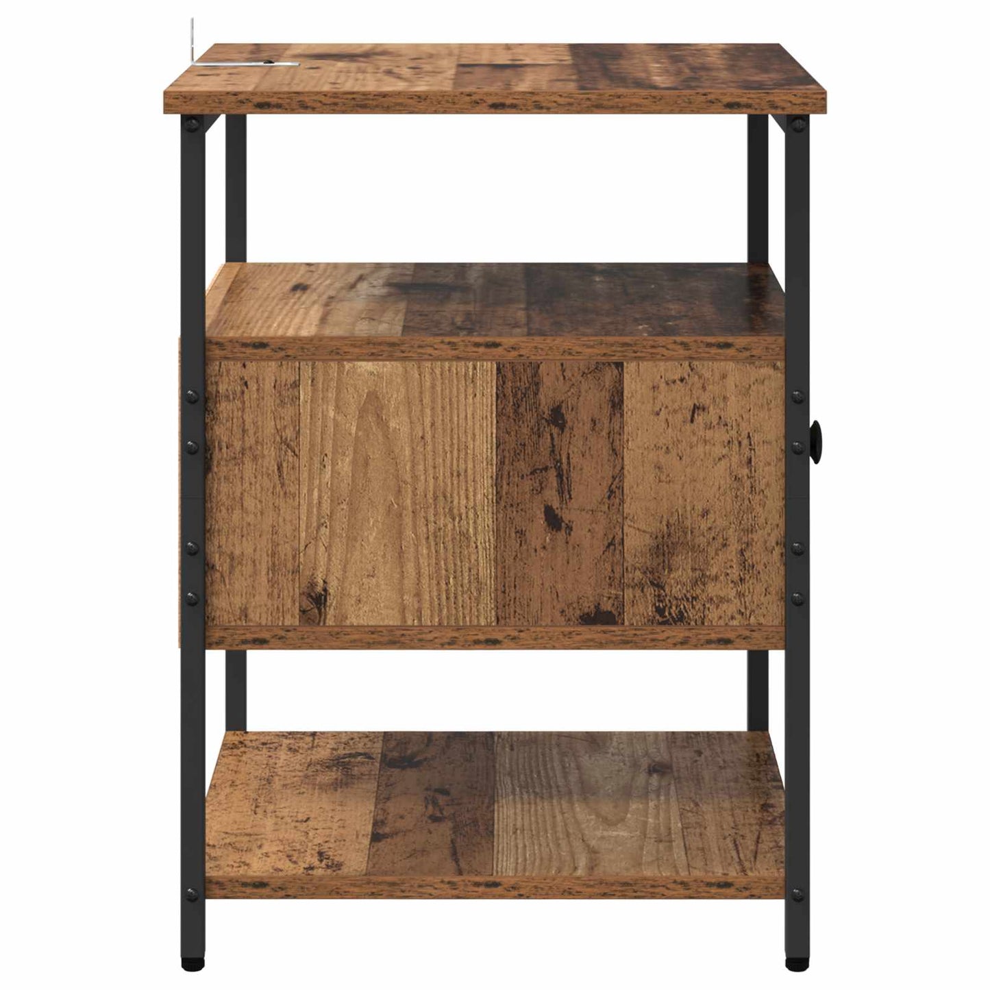 vidaXL Bedside Cabinet Old Wood 40 x 42 x 56 cm Engineered Wood