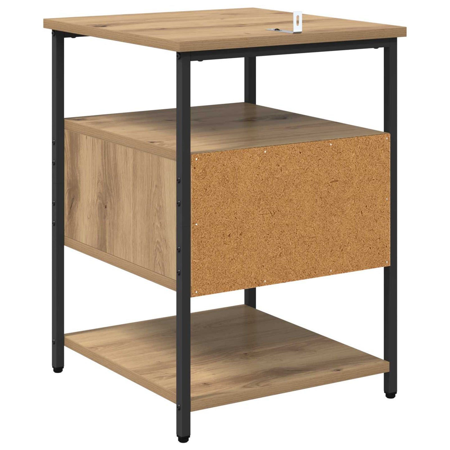 vidaXL Bedside Cabinet with Drawer 2 pcs Artisan Oak 40 x 42 x 56 cm