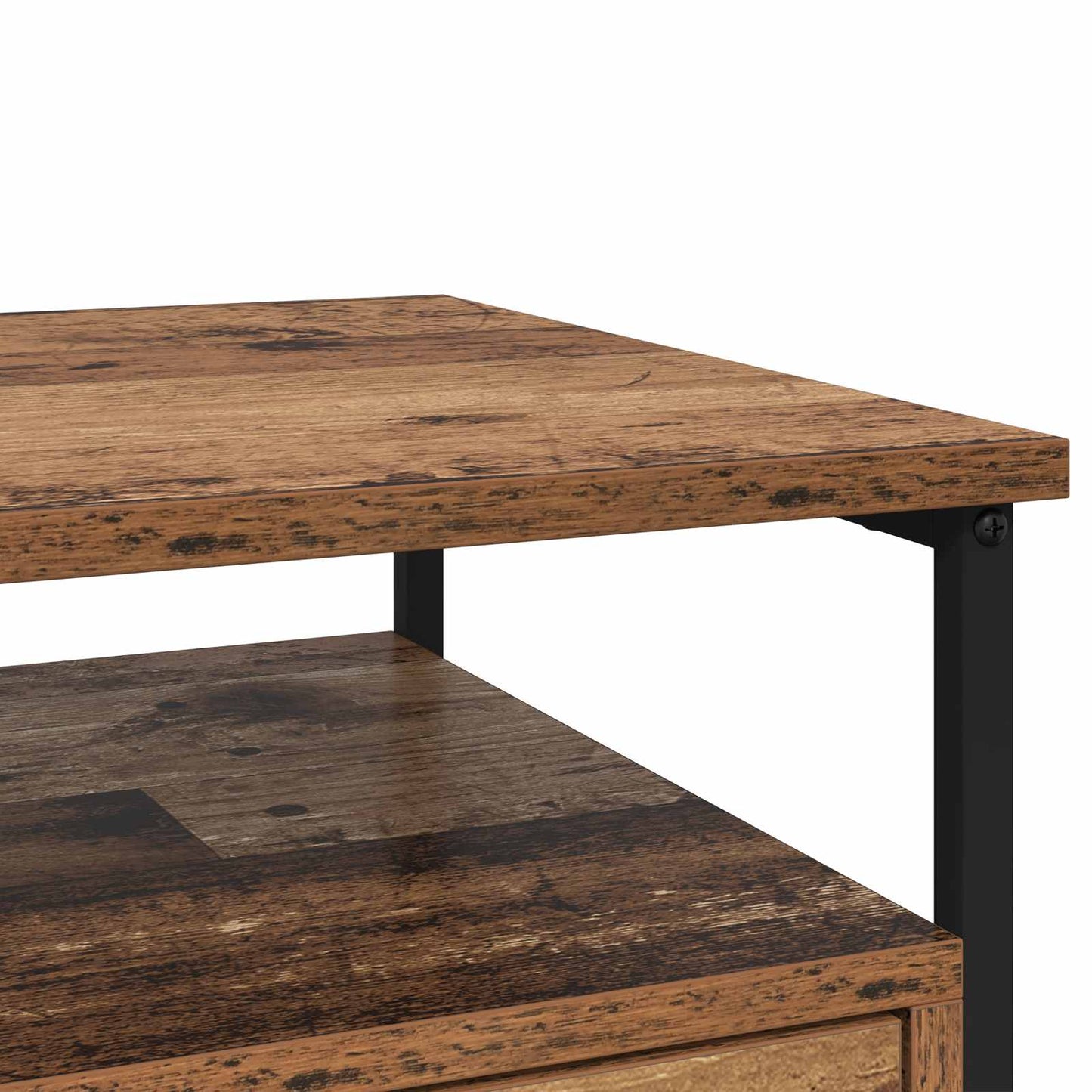 vidaXL Bedside Cabinet Old Wood 40 x 42 x 55 cm Engineered Wood