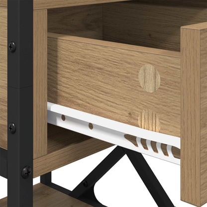 vidaXL Bedside Cabinet 2 pcs Artisan Oak 40 x 42 x 55 cm