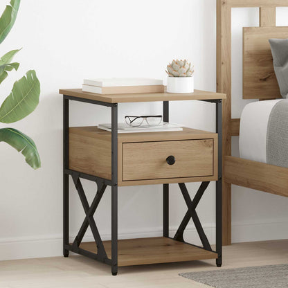 vidaXL Bedside Cabinet 2 pcs Artisan Oak 40 x 42 x 55 cm