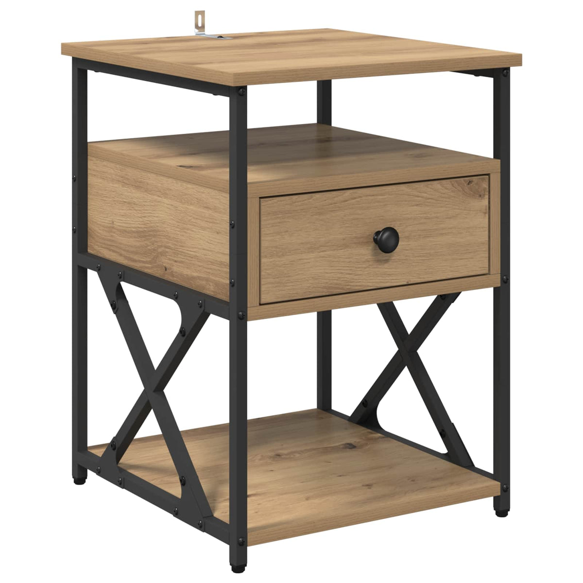 vidaXL Bedside Cabinet 2 pcs Artisan Oak 40 x 42 x 55 cm