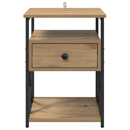 vidaXL Bedside Cabinet 2 pcs Artisan Oak 40 x 42 x 55 cm