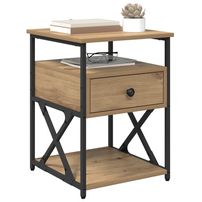 vidaXL Bedside Cabinet 2 pcs Artisan Oak 40 x 42 x 55 cm