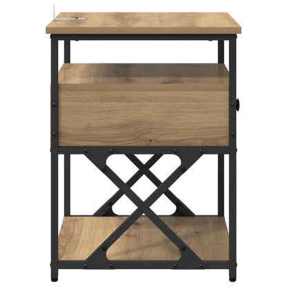 vidaXL Bedside Cabinet 2 pcs Artisan Oak 40 x 42 x 55 cm